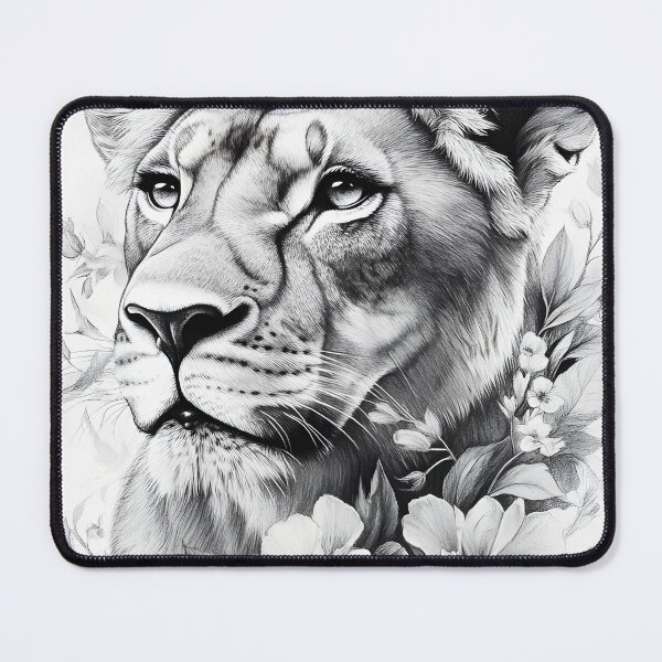 Item preview, Realistic lioness pencil drawing designed and sold by Pencil-Art.