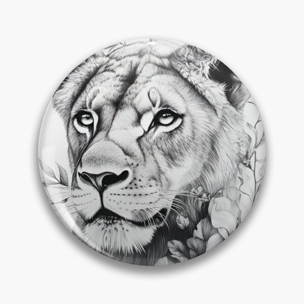 Item preview, Realistic lioness pencil drawing designed and sold by Pencil-Art.
