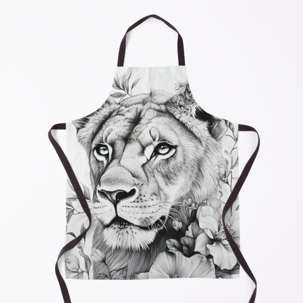 Item preview, Realistic lioness pencil drawing designed and sold by Pencil-Art.