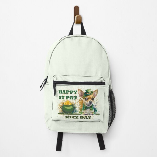 Item preview, Happy St Pat Rizz Day Chihuahua Whisperer Irish Dog And Pot Of Gold designed and sold by SillyDarkShop.