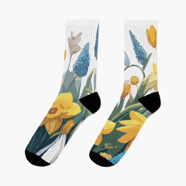 Item preview, Spring Blossom Trio – Snowdrops, Daffodils & Grape Hyacinths (Square Edition) designed and sold by Wanderly Ways.