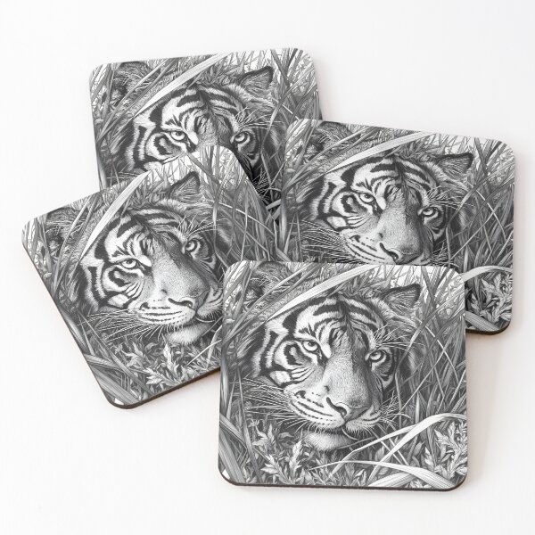 Item preview, Realistic Tiger pencil drawing designed and sold by Pencil-Art.
