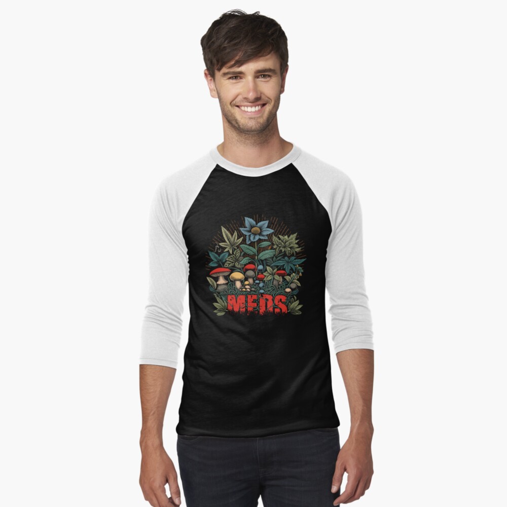 Item preview, Baseball ¾ Sleeve T-Shirt designed and sold by v-nerd.