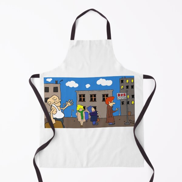 Item preview, Bus stop que cartoon designed and sold by Grant Wilson.
