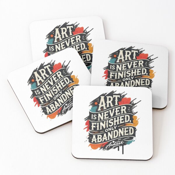 Item preview, Art is never finished only abandoned designed and sold by Debajit Kro.