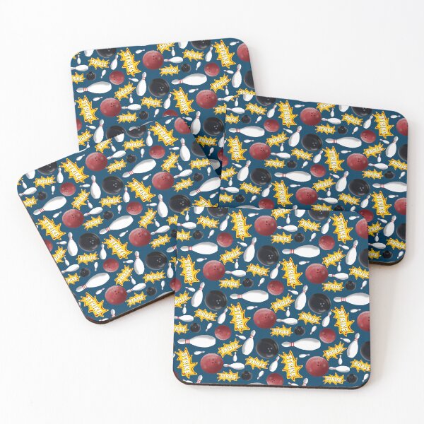 Item preview, Going Bowling tossed repeat pattern  designed and sold by Jodi Mahaffey.