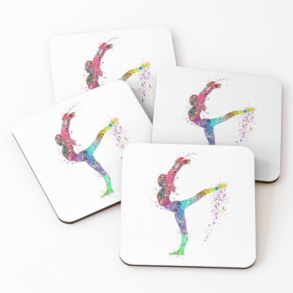 Item preview, Girl Gymnast Watercolor Art Gymnastics Sports Gift designed and sold by LotusGifts.