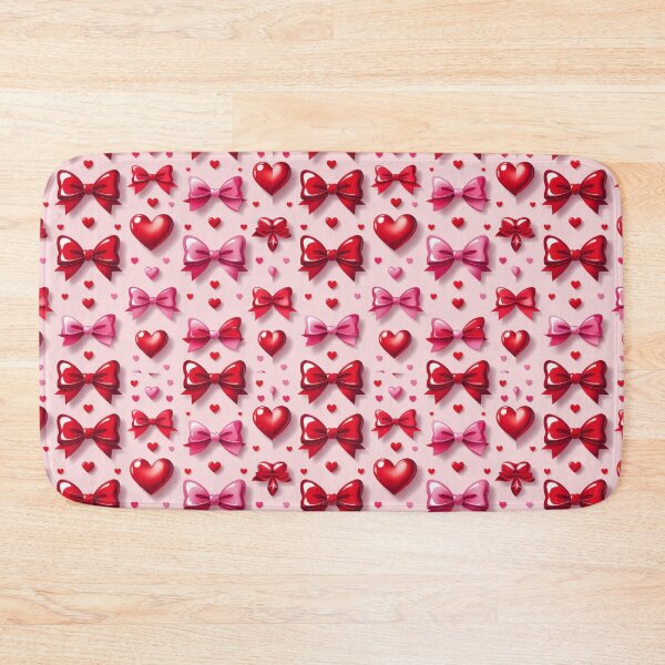 Item preview, valentines art pattern Red ribbons with hearts Design ,valentine ribbons,ribbons pattern,Valentines Day Pattern,valentines wallpaper designed and sold by Expressions-Sel.