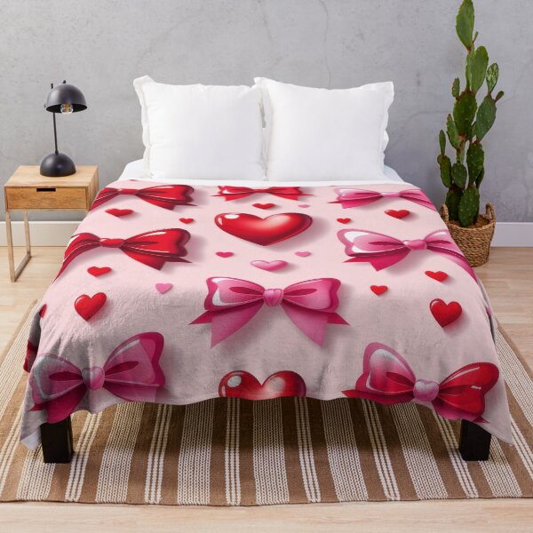 Item preview, valentines art pattern Red ribbons with hearts Design ,valentine ribbons,ribbons pattern,Valentines Day Pattern,valentines wallpaper designed and sold by Expressions-Sel.