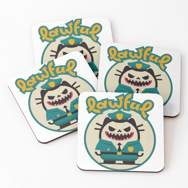 Item preview, Lawful Angry Cat in Police Uniform | Funny Cartoon Design designed and sold by GALUMARKET.