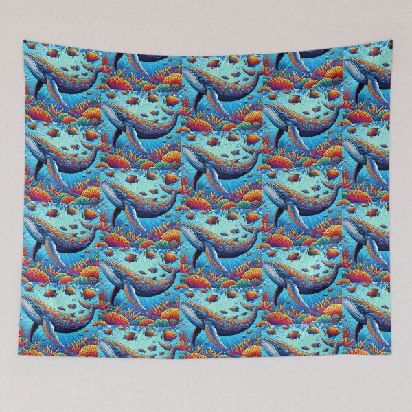 Item preview, Mystical Whale – Ocean Patterns designed and sold by Dogandesighn.