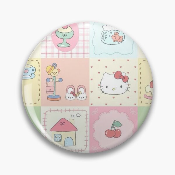 Item preview, Quilted cute Hello Kitty design print designed and sold by Lana Bar.