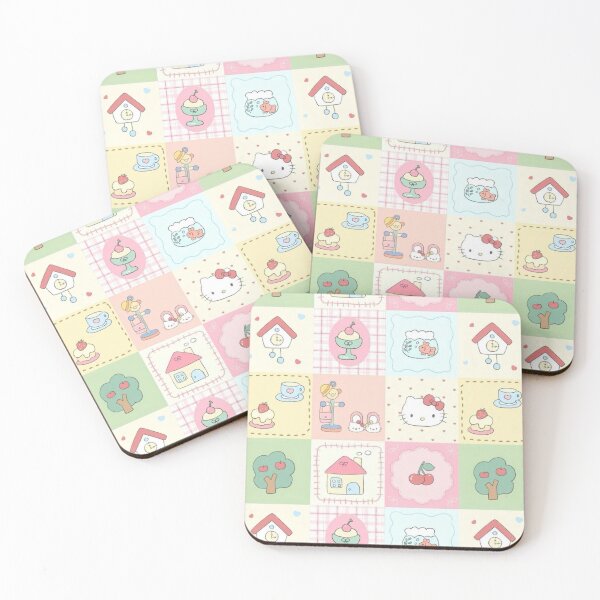 Item preview, Quilted cute Hello Kitty design print designed and sold by Lana Bar.