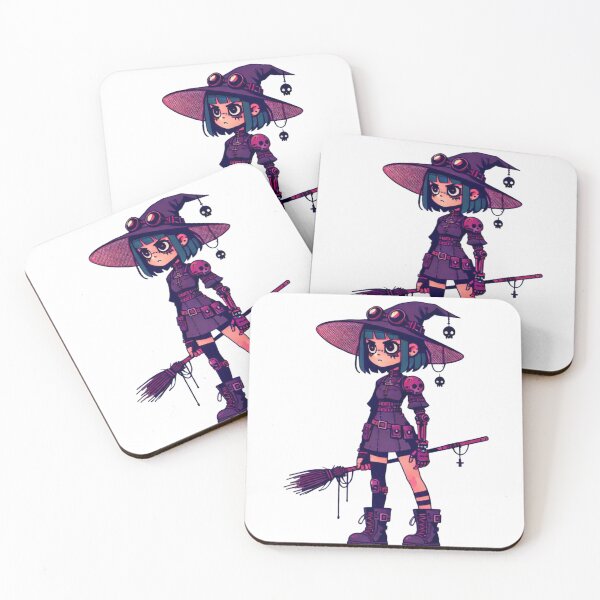 Item preview, A WitchPunk Witch holding her Broomstick designed and sold by AzaTees.