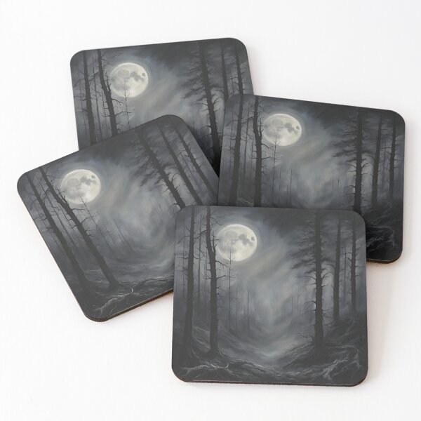 Item preview, Mystic Moonlit Forest Scene designed and sold by EcoArtLab.