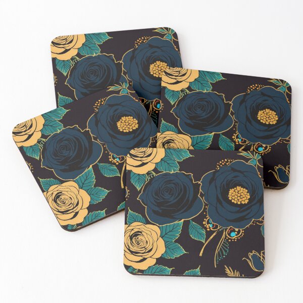 Item preview, valentines art pattern yellow and black Design ,valentine roses,roses pattern,Valentines Day Pattern,valentines wallpaper designed and sold by Expressions-Sel.