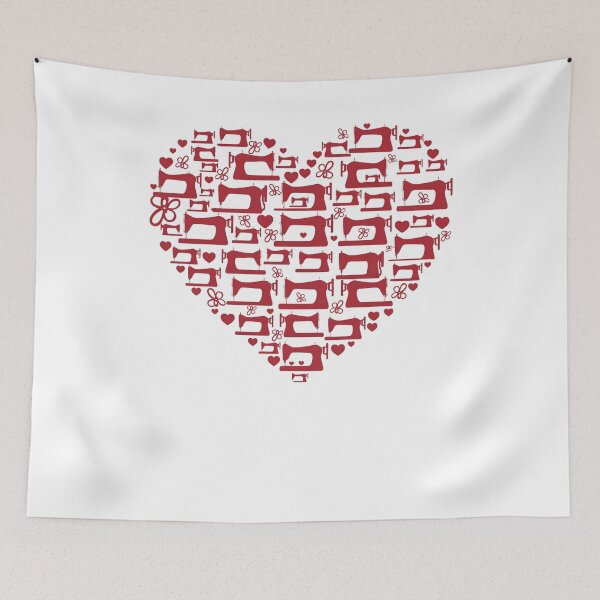 Item preview, Valentine Heart with Sewing machine designed and sold by EwaVerse.