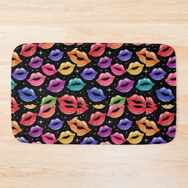 Item preview, valentines art pattern Colorful shine Gloss Kisses Design ,valentine Kisses,Kiss pattern,Valentines Day Pattern,valentines wallpaper designed and sold by Expressions-Sel.