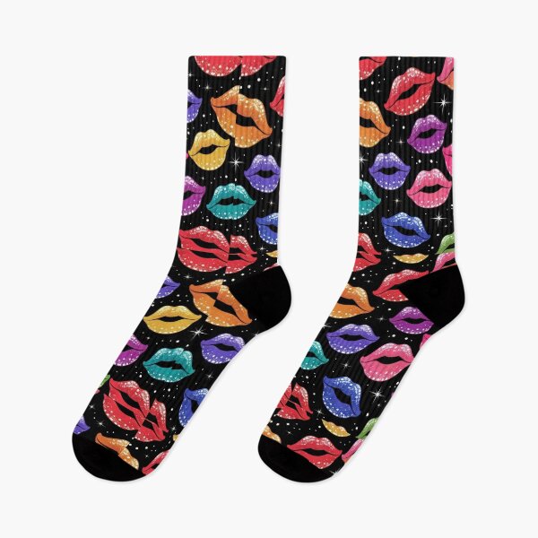 Item preview, valentines art pattern Colorful shine Gloss Kisses Design ,valentine Kisses,Kiss pattern,Valentines Day Pattern,valentines wallpaper designed and sold by Expressions-Sel.