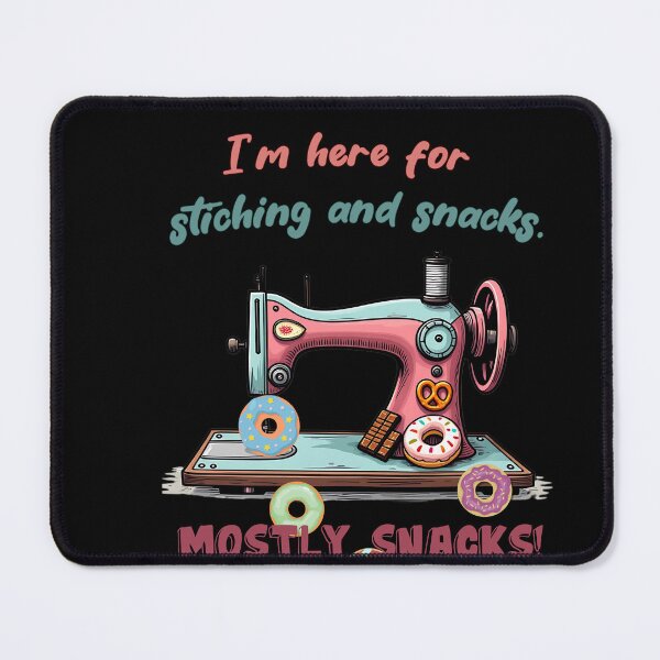 Item preview, donut snacks sewing machine design designed and sold by EwaVerse.