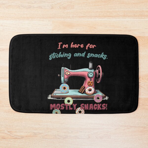 Item preview, donut snacks sewing machine design designed and sold by EwaVerse.