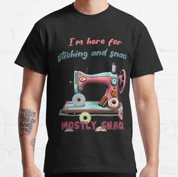 Item preview, donut snacks sewing machine design designed and sold by EwaVerse.