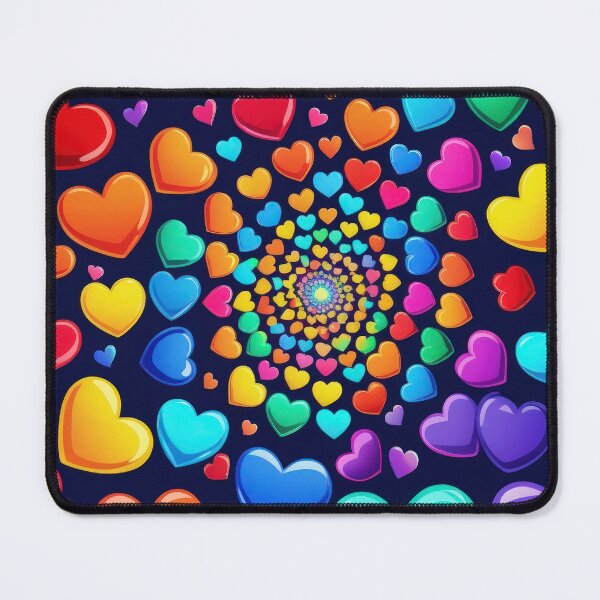 Item preview, valentines art pattern Colorful Hearts Spiral Design ,valentine Hearts,Hearts pattern,Valentines Day Pattern,valentines wallpaper designed and sold by Expressions-Sel.
