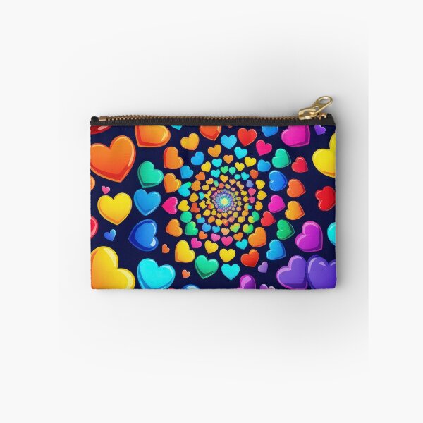 Item preview, valentines art pattern Colorful Hearts Spiral Design ,valentine Hearts,Hearts pattern,Valentines Day Pattern,valentines wallpaper designed and sold by Expressions-Sel.