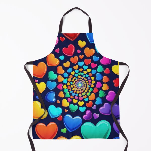 Item preview, valentines art pattern Colorful Hearts Spiral Design ,valentine Hearts,Hearts pattern,Valentines Day Pattern,valentines wallpaper designed and sold by Expressions-Sel.