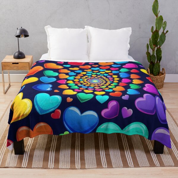 Item preview, valentines art pattern Colorful Hearts Spiral Design ,valentine Hearts,Hearts pattern,Valentines Day Pattern,valentines wallpaper designed and sold by Expressions-Sel.