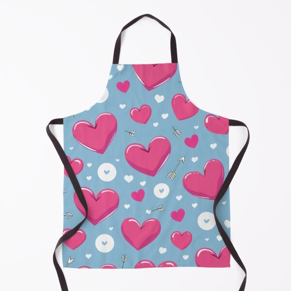Item preview, valentines art pattern Pink hearts on a light blue Design ,valentine Hearts,Hearts pattern,Valentines Day Pattern,valentines wallpaper designed and sold by Expressions-Sel.