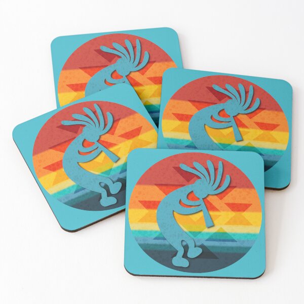Item preview, Turquoise Kokopelli on Southwest Motif and Colors designed and sold by Wayne Young Arts.
