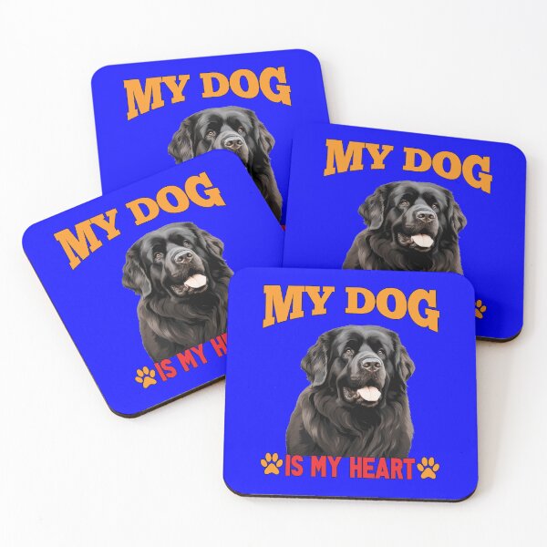 Item preview, Newfoundland Dog Pet Owner Art Design My Dog Is My Heart designed and sold by fantasticdesign.