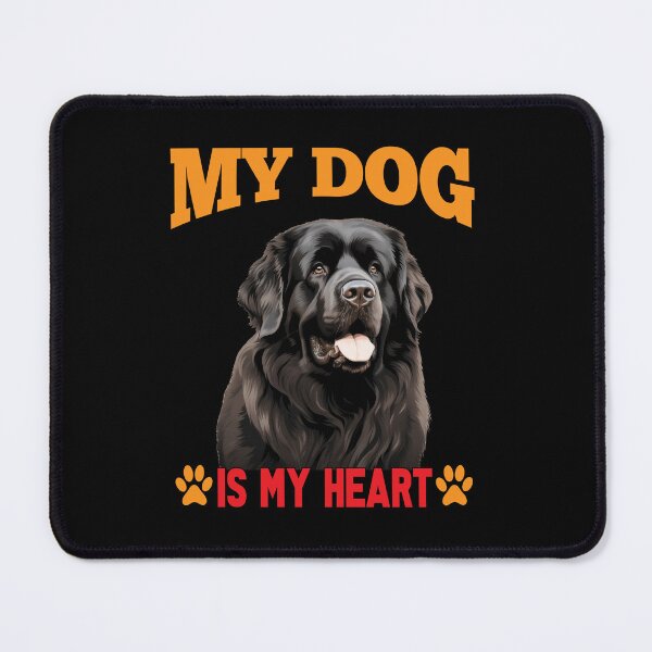 Item preview, Newfoundland Dog Pet Owner Art Design My Dog Is My Heart designed and sold by fantasticdesign.