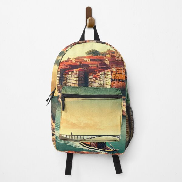 Item preview, Scenic Douro River – Vintage-Style Painting of Porto, Portugal designed and sold by MasterStyleXL.