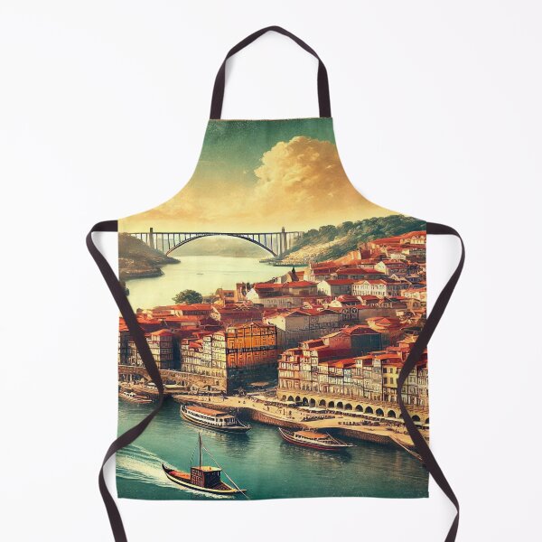 Item preview, Scenic Douro River – Vintage-Style Painting of Porto, Portugal designed and sold by MasterStyleXL.