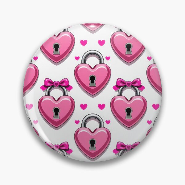 Item preview, valentines art pattern Pink Hearts Locks Design ,valentine Hearts,Hearts pattern,Valentines Day Pattern,valentines wallpaper designed and sold by Expressions-Sel.