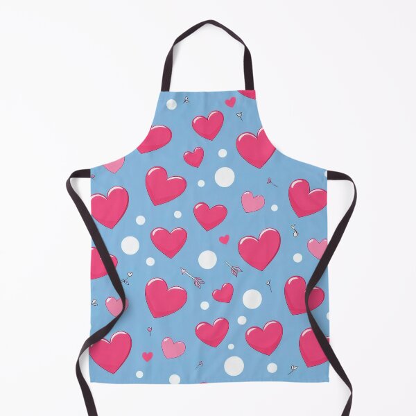 Item preview, valentines art pattern Pink hearts on a light blue Design ,valentine Hearts,Hearts pattern,Valentines Day Pattern,valentines wallpaper designed and sold by Expressions-Sel.