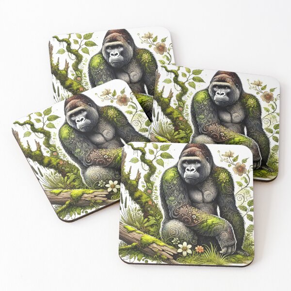 Item preview, Patterns - Jungle Animals, Gorilla designed and sold by BreezyDawnDesigns.