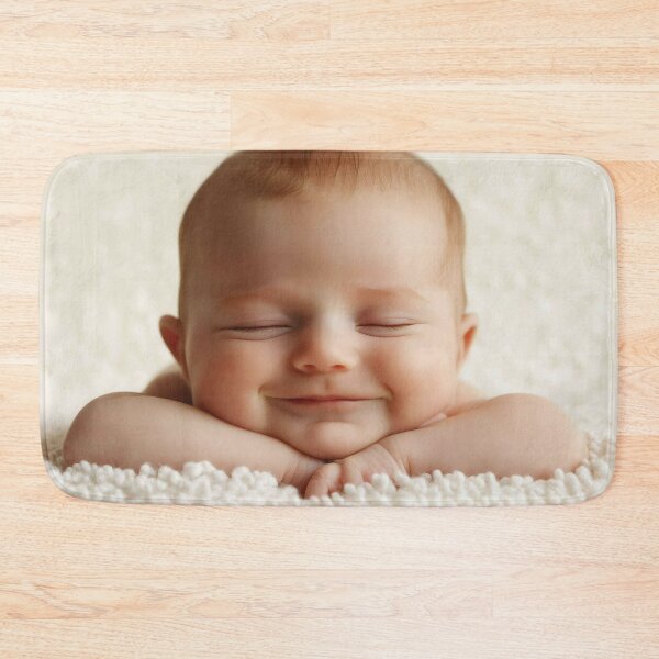 Item preview, Happy baby smiling on soft blanket designed and sold by anytka.