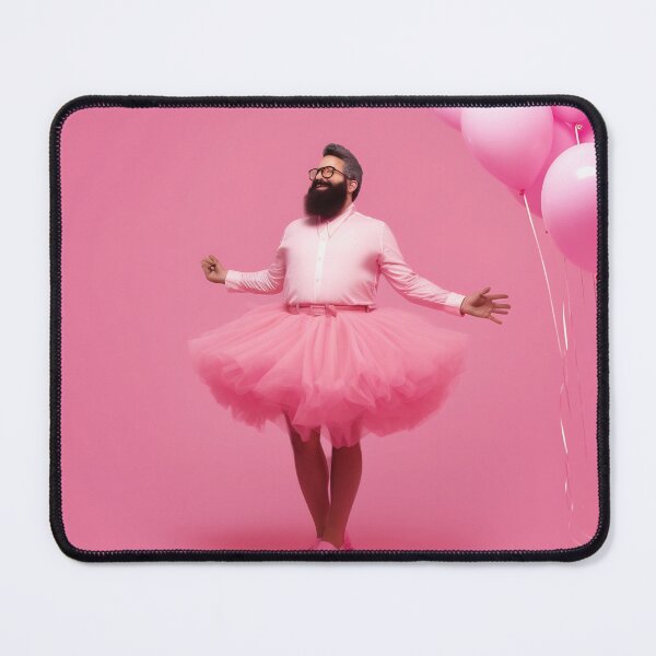 Item preview, Graceful Bearded Dancer with Pink Balloons designed and sold by anytka.