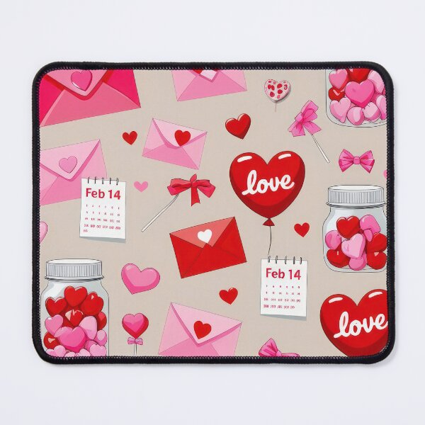 Item preview, valentines art pattern pink love letter Design ,valentine letter,lletter pattern,Valentines Day Pattern,valentines wallpaper designed and sold by Expressions-Sel.