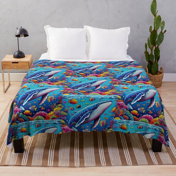 Item preview, Ocean Harmony – Whale & Coral Reef designed and sold by Dogandesighn.