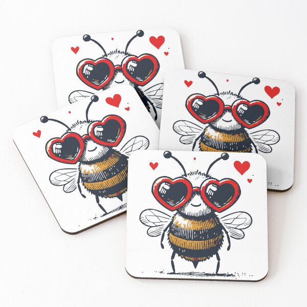 Item preview, Bee My Valentine Happy Valentine Day Sketchy designed and sold by TomFrontierArt.