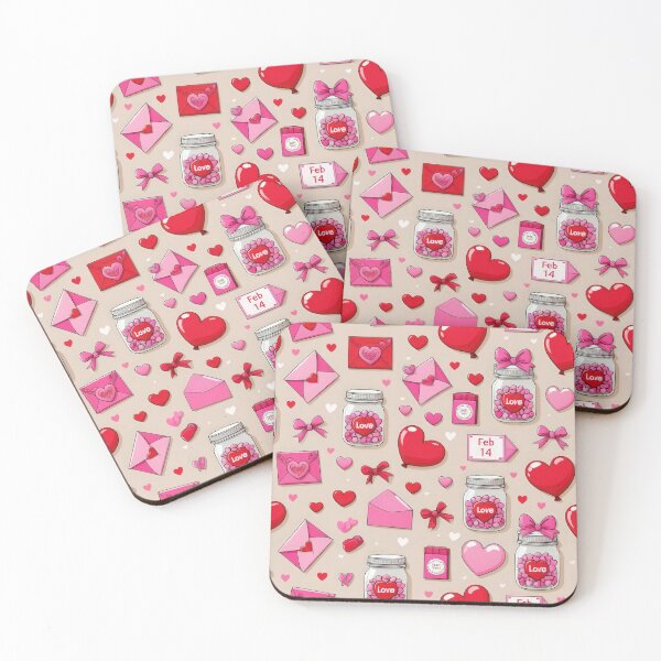 Item preview, valentines art pattern pink love letter Design ,valentine letter,lletter pattern,Valentines Day Pattern,valentines wallpaper designed and sold by Expressions-Sel.
