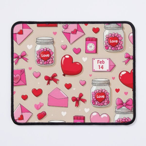 Item preview, valentines art pattern pink love letter Design ,valentine letter,lletter pattern,Valentines Day Pattern,valentines wallpaper designed and sold by Expressions-Sel.
