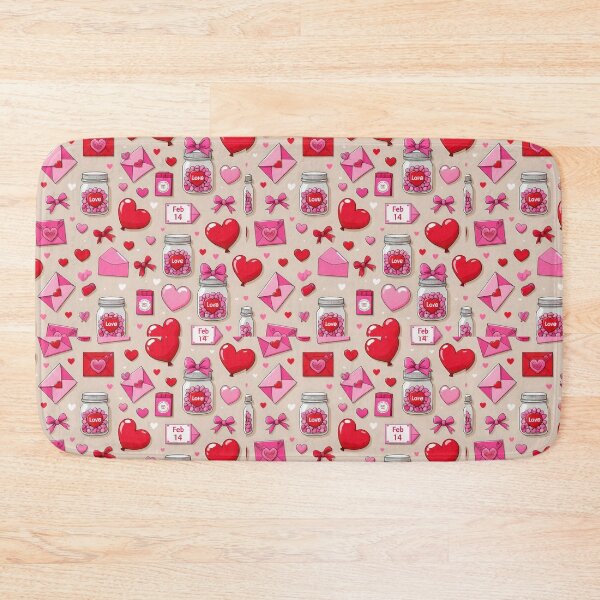Item preview, valentines art pattern pink love letter Design ,valentine letter,lletter pattern,Valentines Day Pattern,valentines wallpaper designed and sold by Expressions-Sel.