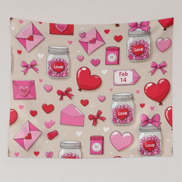 Item preview, valentines art pattern pink love letter Design ,valentine letter,lletter pattern,Valentines Day Pattern,valentines wallpaper designed and sold by Expressions-Sel.
