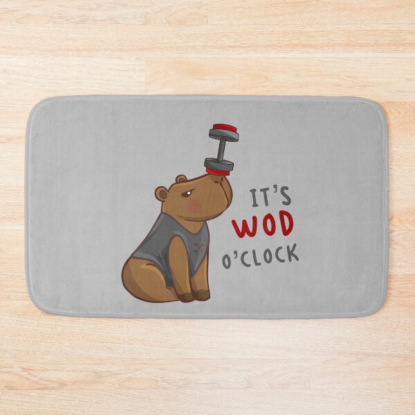 Item preview, Workout capybara WOD o’clock with barbell designed and sold by camilacarvalho.