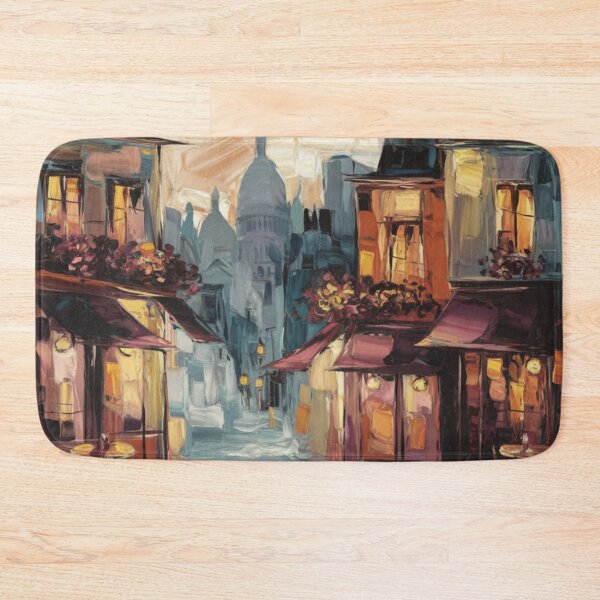 Item preview, Montmartre Travel Art – Parisian Café and Sacre Coeur.  Impressionist Painting. designed and sold by CARRAANN.